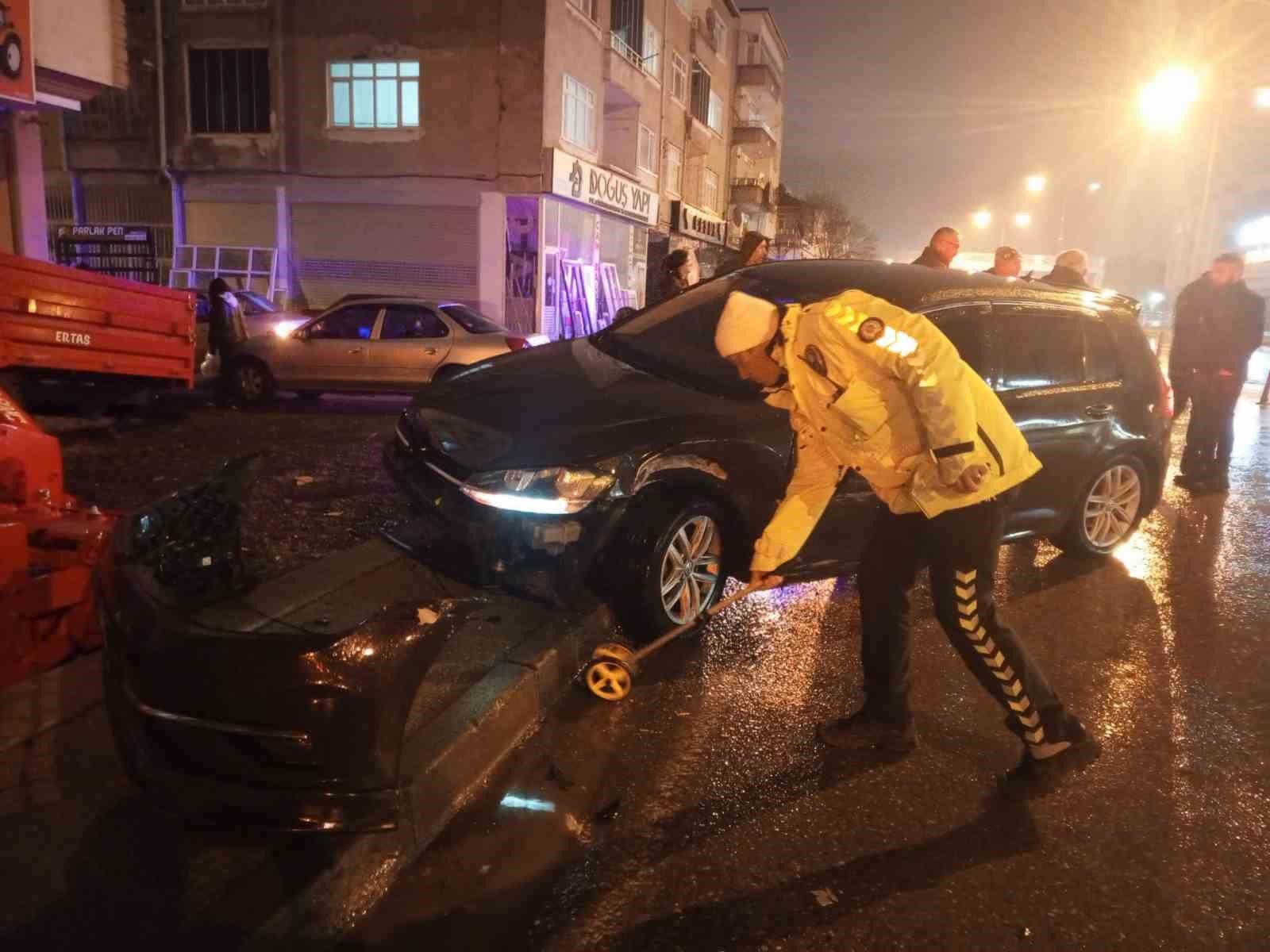 Bafra’da trafik kazası: 1 yaralı